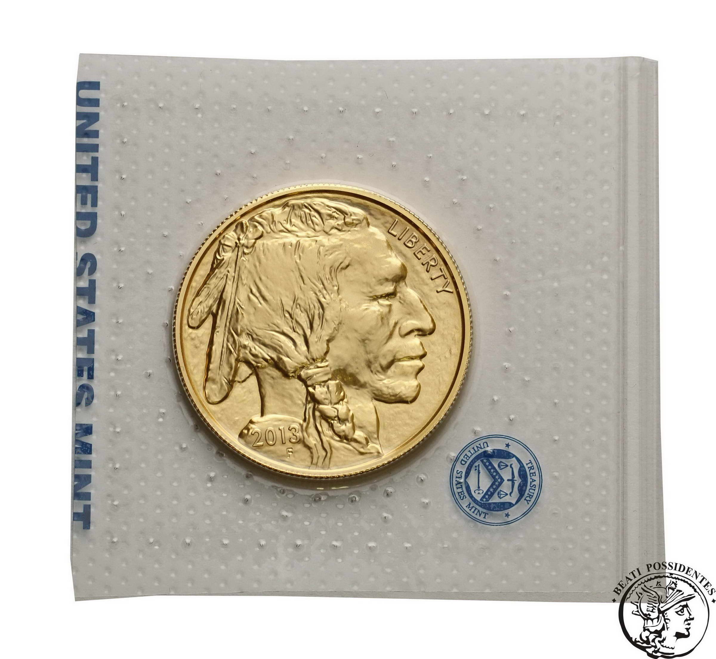 USA 50 $ dolarów Bizon 1 Oz Au 999 2013 st. 1